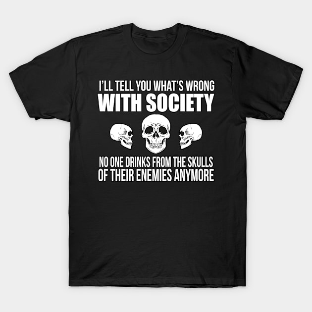 Skull Cup Drinker Halloween T-Shirt by FamiLane